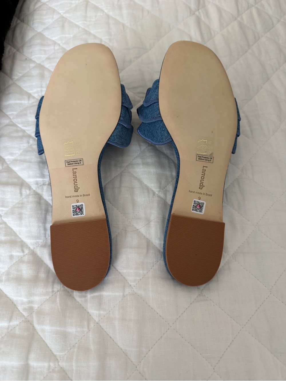 Larroude Ivy Ruffle Slides - Picture 4 of 5
